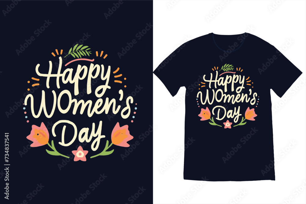 Happy Women’s Day, International Women’s Day T-shirt Design and Vector. Happy Women’s Day, International Women’s Day T-shirt Design and Vector.