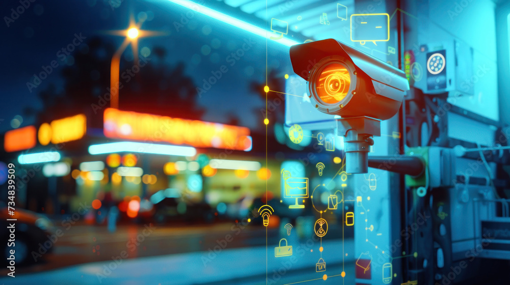 Security CCTV camera. 