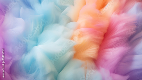 colorful cotton candy in soft color for background