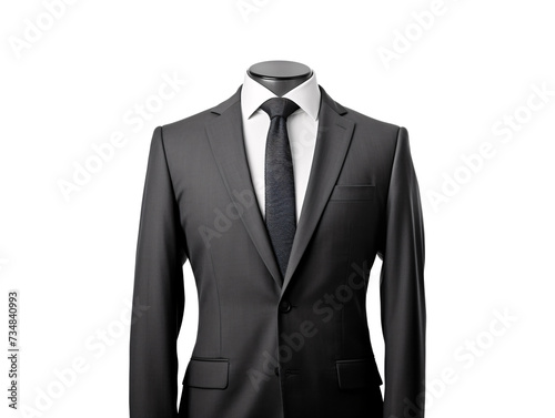 a suit and tie on a mannequin