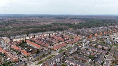 Aerial view of Hilversum city, Netherlands