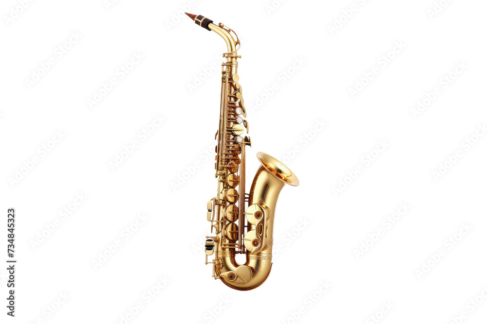 Fototapeta premium Play Saxophone Isolated On Transparent Background