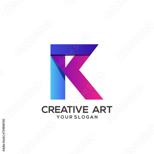 Free Download  letter logo colorful purple gradient design - GFXLoad