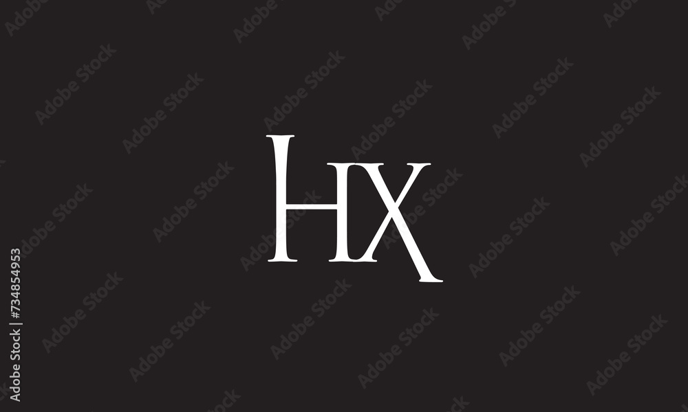HX, XH , X , H , Abstract Letters Logo Monogram	