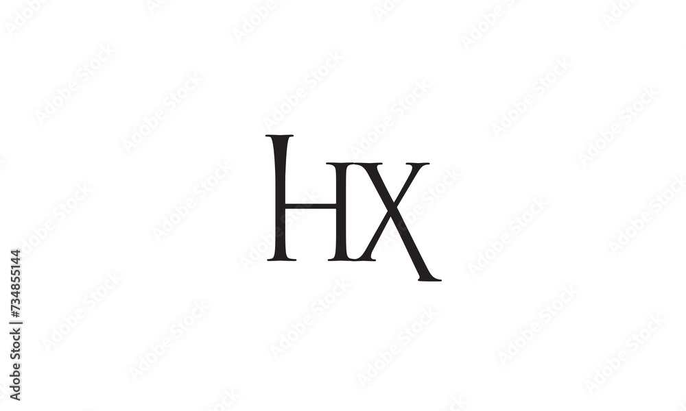 HX, XH , X , H , Abstract Letters Logo Monogram HX, XH , X , H , Abstract Letters Logo Monogram