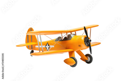 Luxurious Plastic Toy Plane Isolated On Transparent Background