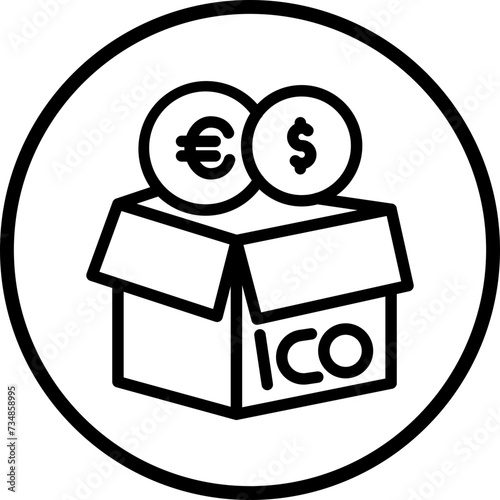 Initial Coin Offering Icon Style