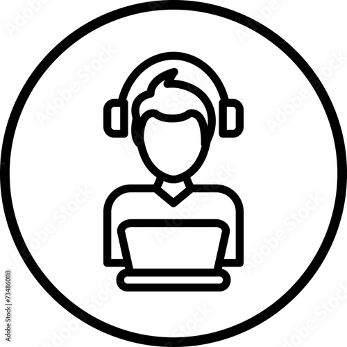 Relax Work Icon Style