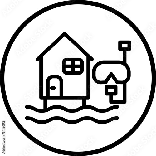 Dive Resort Icon Style