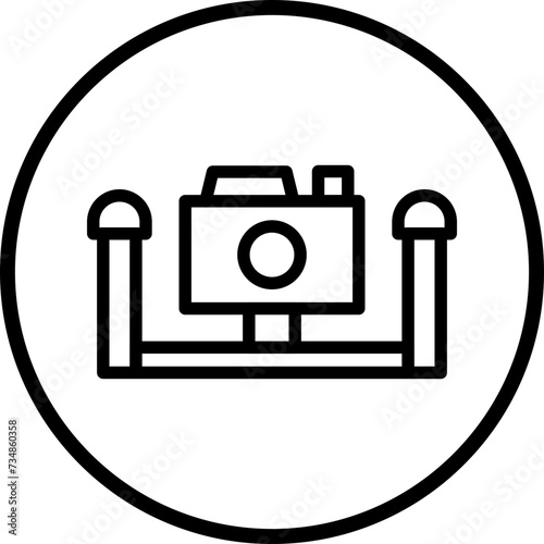 Underwater Camera Icon Style