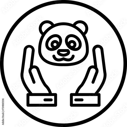 Animal Rights Icon Style