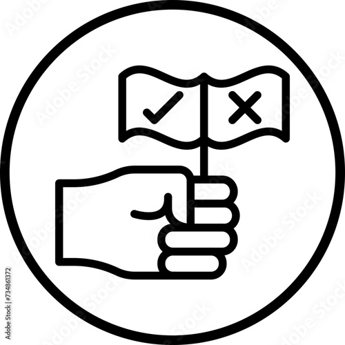 Counter Protest Icon Style