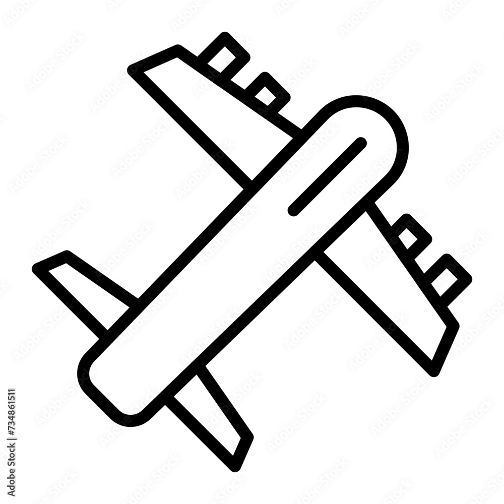 Airplane line icon Airplane line icon