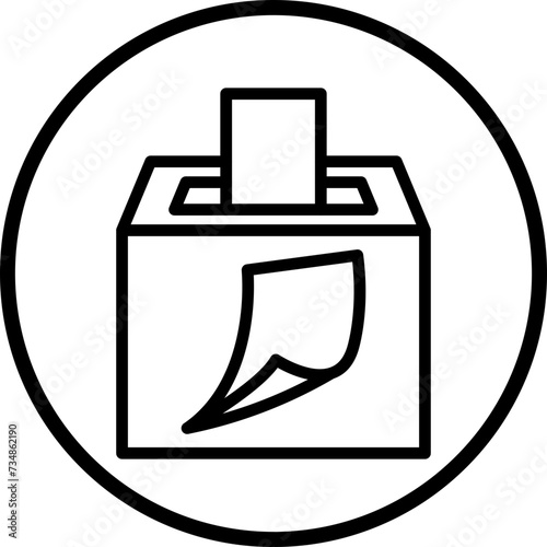 Ballot Box Icon Style