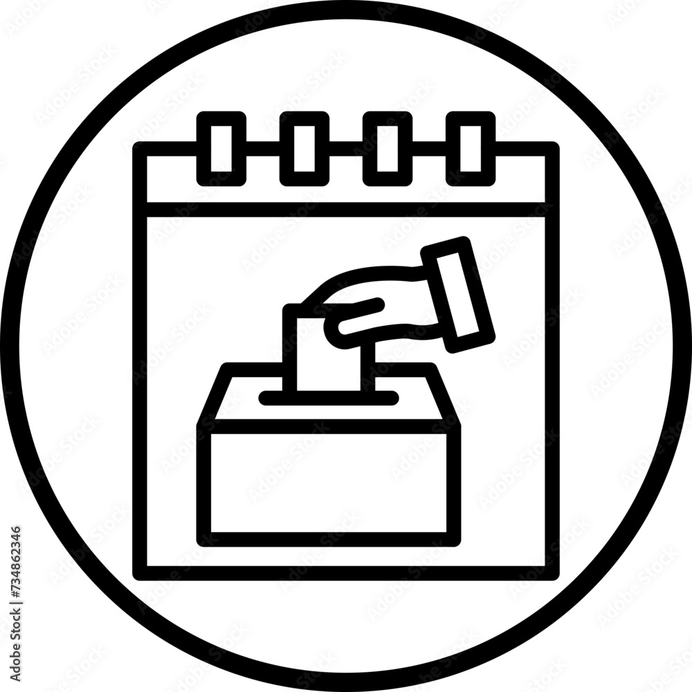 Election Day Icon Style Election Day Icon Style