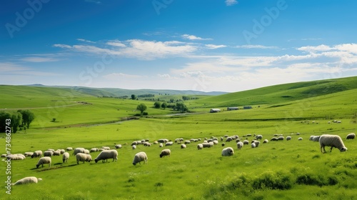 pasture sheep farm