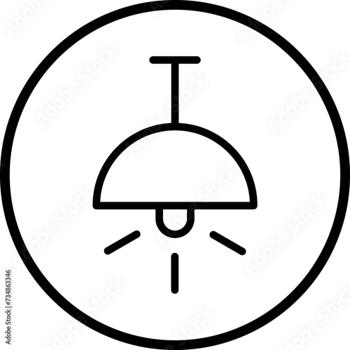 Pendant Light Icon Style