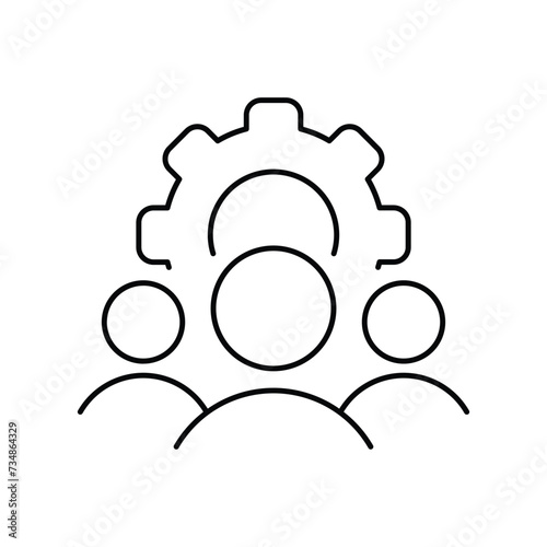 Team line icon