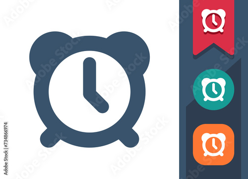 Alarm Clock Icon. Clock, Alarm