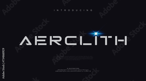 Aerclith, abstract modern urban alphabet fonts typography sport game technology fashion creative logo design for brand 
