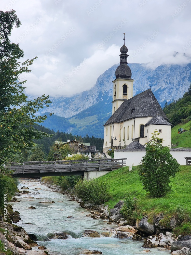 Church with the mountain view