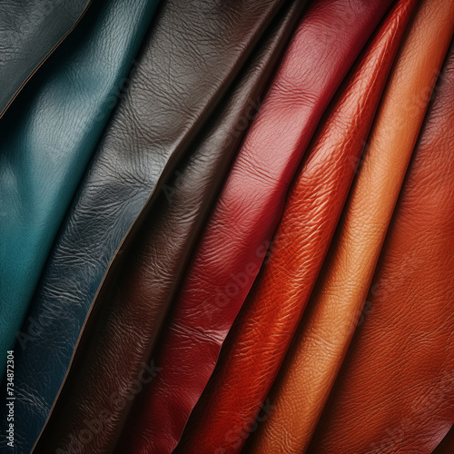 Mix color of real leather look background