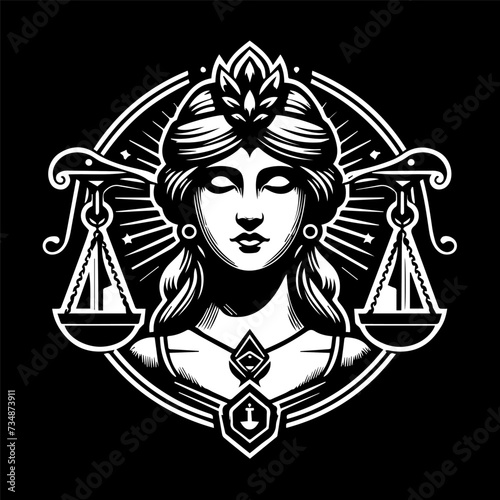 Logo for lady justice law