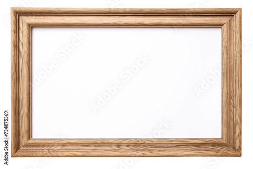 Luxurious Wooden Picture Frames Isolated On Transparent Background