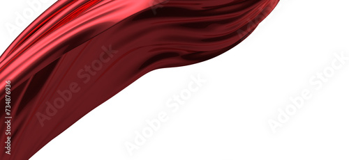 Flowing red cloth backgroun...