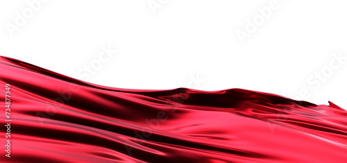 Abstract red cloth falling....