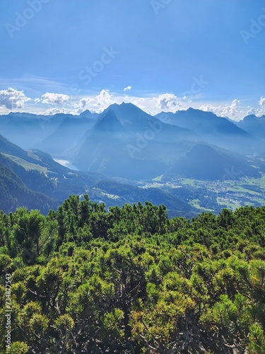 French alpine mountains in Chamonix