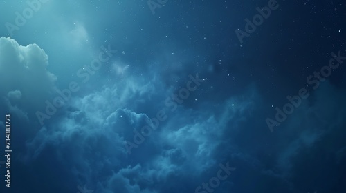 Night sky with stars and clouds shot. : Generative AI