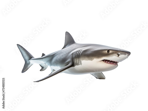 a shark with a white background © Ivan