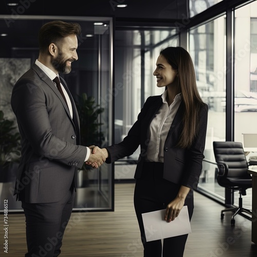 business people shaking hands