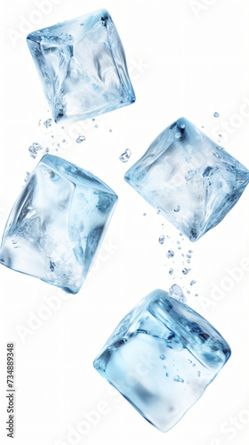 Flying ice cubes