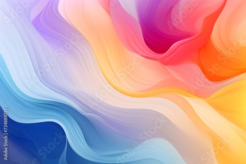 abstract colorful background with waves © Reka