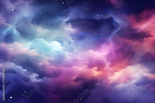 background with clouds and stars © Reka