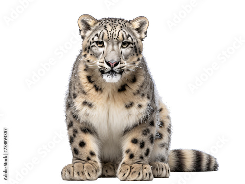 a white and black spotted cat