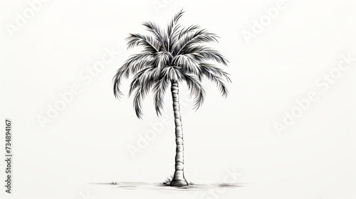 A drawing of a palm tree © Anas