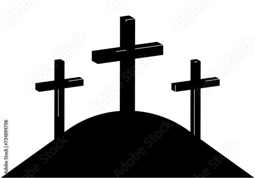 Icono de tres cruces o Semana Santa