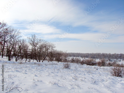 Wallpaper Mural It is impossible to take your eyes off the pictures that nature paints in the frosty sunny sky with its cloud patterns. Torontodigital.ca