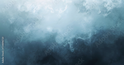 An abstract watercolor paint background featuring dark blue, gray, and white color tones, creating a grunge texture suitable for backgrounds and banners.