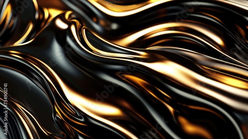 Liquid Gold Waves Texture