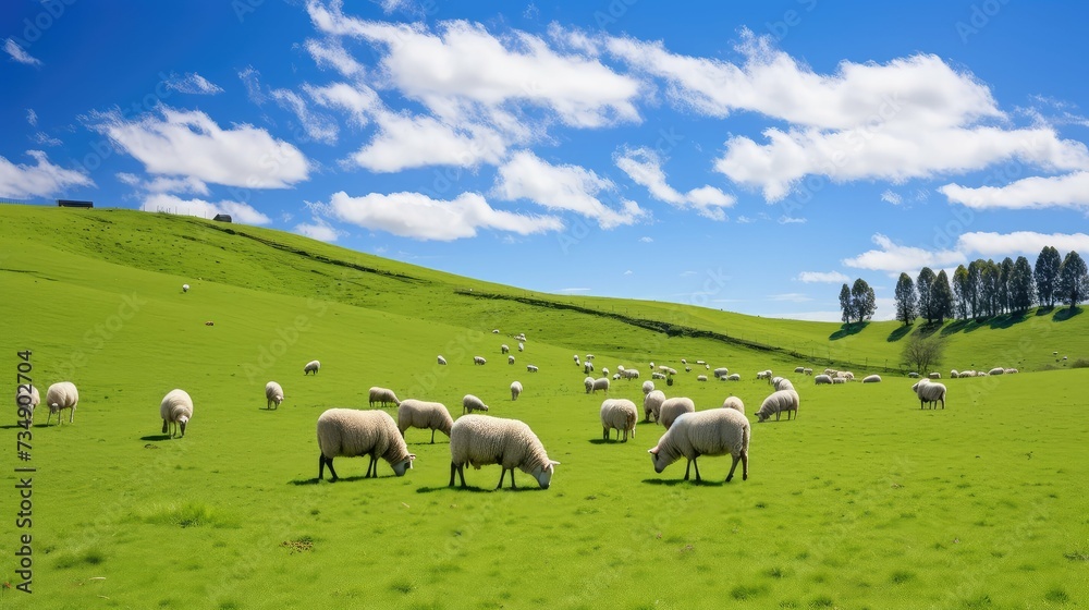 pasture farm sheep