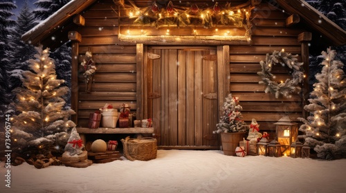 cozy rustic holiday background © PikePicture