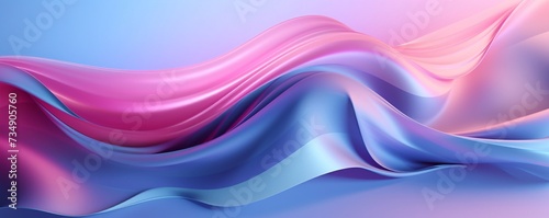 Wallpaper Mural Abstract blue, pink and purple gradient color liquid holographic neon wavy swirl twisted shapes futuristic banner design background. 3d rendering gradient design element for banners, posters, cover Torontodigital.ca