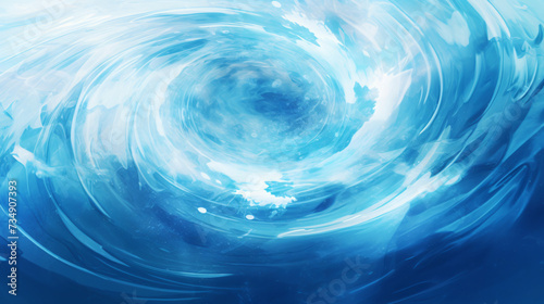 Abstract background whirlpool water circle.