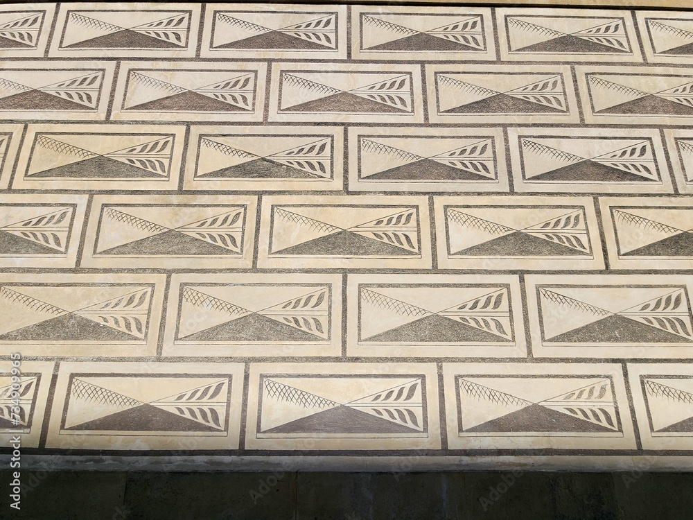 Obraz premium Carved texture design on wall