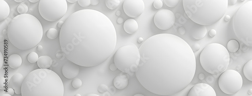 3d abstract background with white bubbles © Oksana