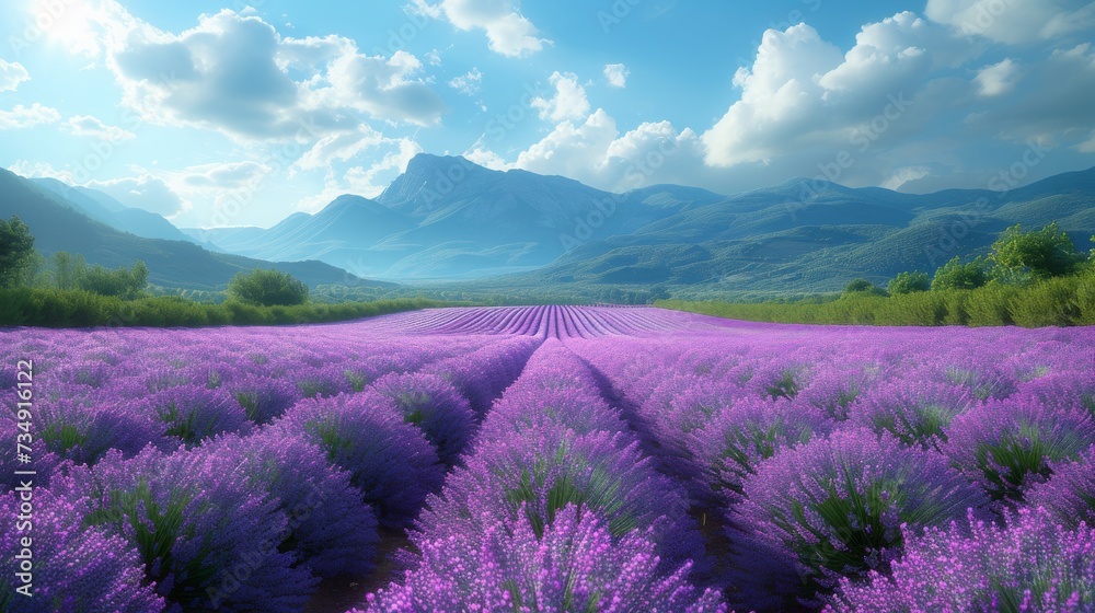 Fields of Lavender in Provence: Endless fields of lavender in Provence, France, with the distinctive fragrance wafting through the air Fields of Lavender in Provence: Endless fields of lavender in Provence, France, with the distinctive fragrance wafting through the air
